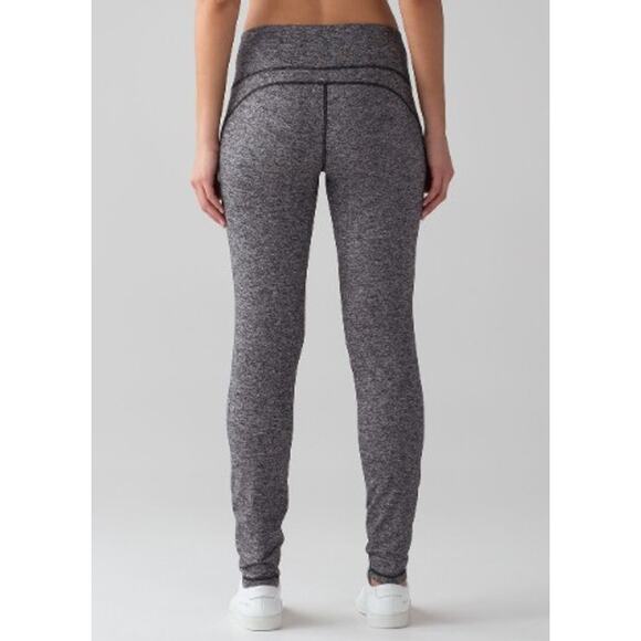 Lululemon Out To Lunge Untight Tight Women's Size 8 Heathered Black - Picture 2 of 16